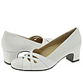 Trotters Bracey White/White Patent