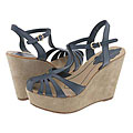 Schutz 20005002 Navy/Natural Leather