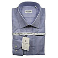 Guy Laroche Men's Blue Plaid Dress Shirt