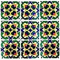 Amira Design Accent Ceramic Tiles (Set of 9)