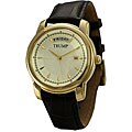 Trump Men's Retro Date Goldtone Watch