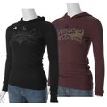 Hurley Juniors Long-sleeve Waffle Knit Hoodie
