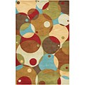 Hand-tufted Princess Blue Wool Rug (5'6 x 8')
