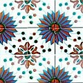 Chams Design Accent Ceramic Tiles (Set of 9)