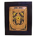 Handcrafted Wood Daisy Wall Hanging (India)