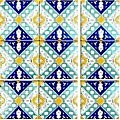 Mosaic 'Nadia' 9-tile Ceramic Project Accent Tiles