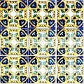 Mosaic 'Faiza' 9-tile Ceramic Project Accent Tiles