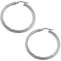 10k White Gold 29-mm Hoop Earrings