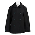 Original Penguin Big Boy's Navy Wool Peacoat