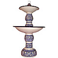 Handmade 'Mediterranean Blue' Ceramic Water Fountain 
