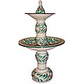 Handmade 'Campi Verdi' Ceramic Water Fountain 