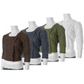 Cute Options Crochet Square Neck Cropped Sweater