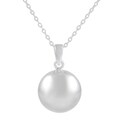 Sterling Silver Solid Circle Necklace