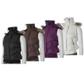 Ci Sono by Adi Embellished Hood Quilted Vest