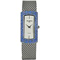 Helbros Women's EXL Blue Crystal Bracelet Watch