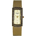 Helbros EXL Women's Black Crystal Goldtone Watch