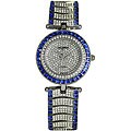 Helbros EXL Women's Blue/ White Crystal Watch