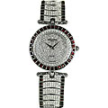 Helbros EXL Women's Red/ White Crystal Watch