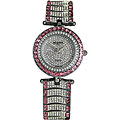 Helbros EXL Women's Pink/ White Crystal Watch