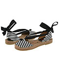 KORS Michael Kors Stinson Black Cabana Stripe Fabric