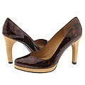 Stuart Weitzman Dais Cognac Tartaruga W/Dune Panama
