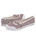 Vans Gisele W White/Windsor Wine Diamond Stripe