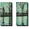 Sara Abbott 'The Arbor I and II' 2-piece Canvas Art Set