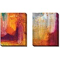 Sylvia Angeli 'Abstracted Fruit XI and XII' Canvas Art Set