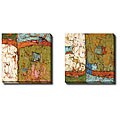Maxine Price 'Essential Elements I and II' 2-piece Canvas Art Set