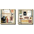 Sean Jacobs 'Wish You Were Here I and II' 2-piece Canvas Art Set
