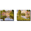 Karen Wilkerson 'Siena II and III' 2-piece Canvas Art Set