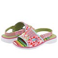 Oilily Kids Emma Patch Sandal (Toddler) Pink(Size 26 (US 10 Toddler) M)