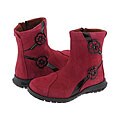 Petit 44141 (Infant/Toddler) Pink Nubuck/Patent Trim (Red)