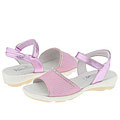 Venettini Kids 08-Alumit (Toddler/Youth) Pink Stamped Metallic Leather W Rhinestones