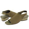 Donald J Pliner Doria Khaki Mesh Elastic/Khaki Nappa Wash