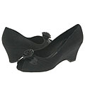 Vaneli Benno Black Drass Linen W/Black Nappa