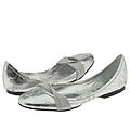 DKNY Caitlyn-Ballerina Flat Silver Crackled Leather