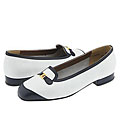 Magdesians Gabi-R White Nappa/Navy Kid
