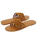 Polo Ralph Lauren Kids' Cabo Thong (Youth) Saddle Tan Leather