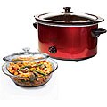 Chef Pepin Metallic-red Slow Cooker