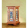 Meyda 15.5-inch Chevron Table Lantern