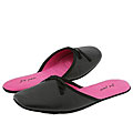 Foot Petals Travel Slipper Black Iris/Black Grosgrain