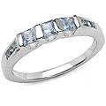 Sterling Silver Genuine Blue Sapphire Silver Ring