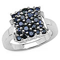 Sterling Silver and Blue Sapphire Ring