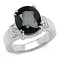 Sterling Silver Sapphire White Topaz Ring