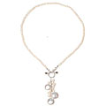 Potato and Coin FW Pearl Lariat Necklace (4.5-12 mm)