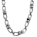 Men's 14k White Gold Super Light Link Necklace