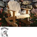 PhatTommy Red Cedar Wide Adirondack Rocker Chair