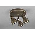 Bronze 3-light Flush Mount Light Fixture