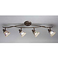 Tannery Bronze 4-light Flush Rail Light Fixture